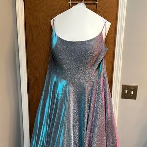 Sparkly Plus Size Prom Dress